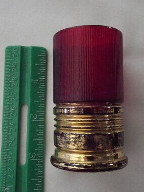 Trader Vic’s Little Shot X Imperial Glass – Red 3" gold
